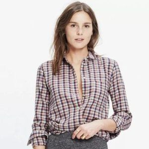 Madewell Boyfriend Fit Flannel Shirt sz. XS